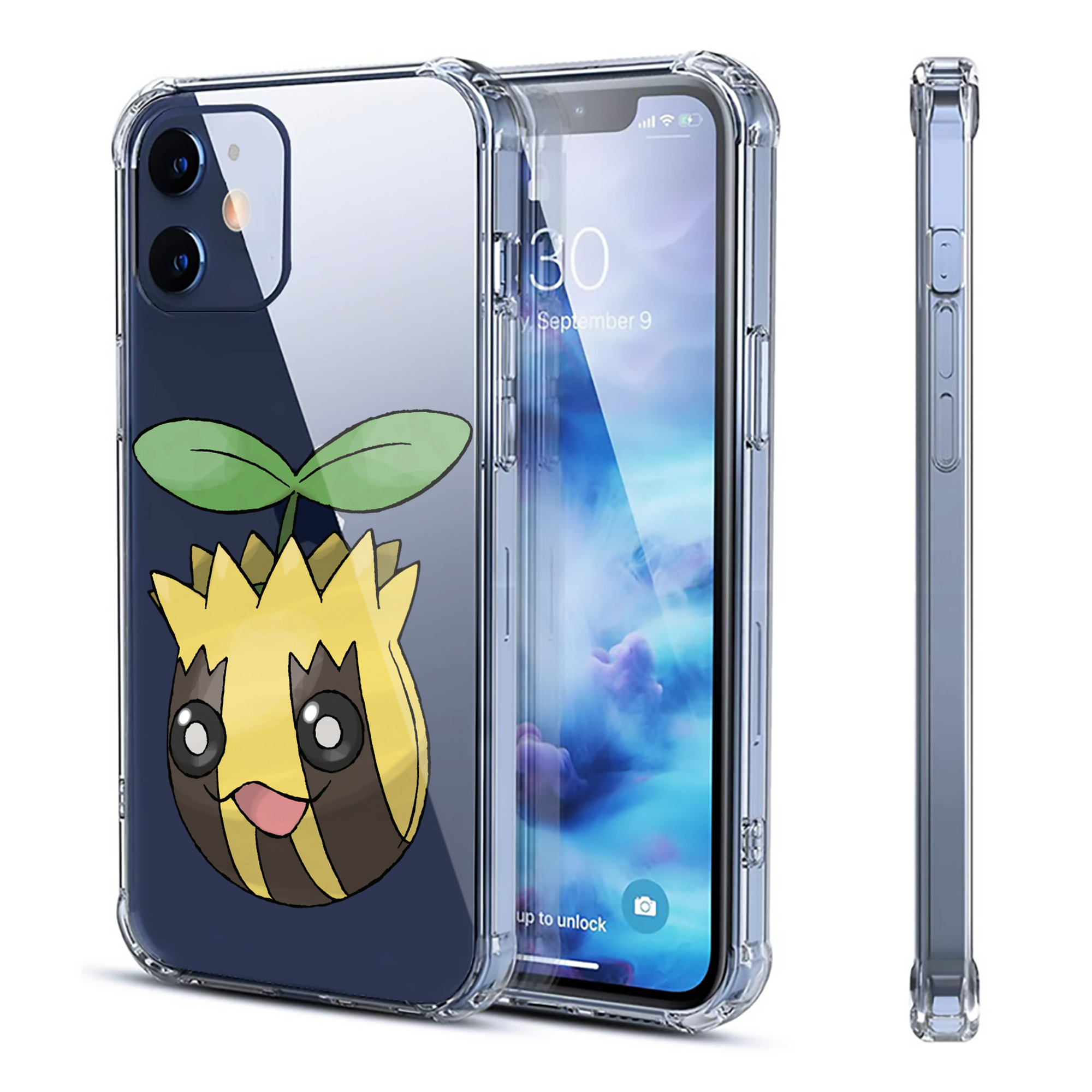 （画像用） ポケットモンスター Pokémon 【iPhone 12シリーズ対応】透明スマホケース（クリアソフトケース）
